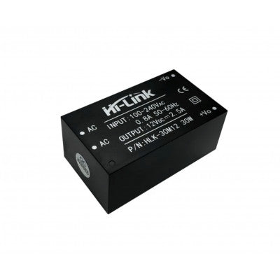 An HLK-30M12 Hi-Link 12V 30W AC to DC Power Supply Module