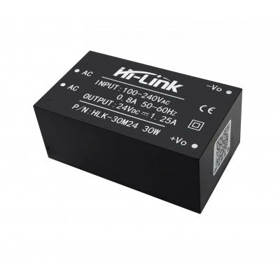 An HLK-30M24 Hi-Link 24V 30W AC to DC Power Supply Module
