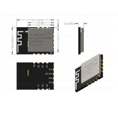 An HM-BT4502 Bluetooth Low Energy (BLE) Pass-through Module