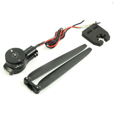 An Hobbywing XRotor X6 Plus Motor and X6 Plus 2388 or 2480 Folding Propeller Combo Kit CCW