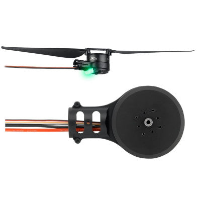An Hobbywing XRotor X8 Motor and X8 3090 or 3011 Folding Propeller Combo Kit CCW