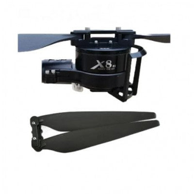 An Hobbywing XRotor X8 Motor and X8 3090 or 3011 Folding Propeller Combo Kit CCW