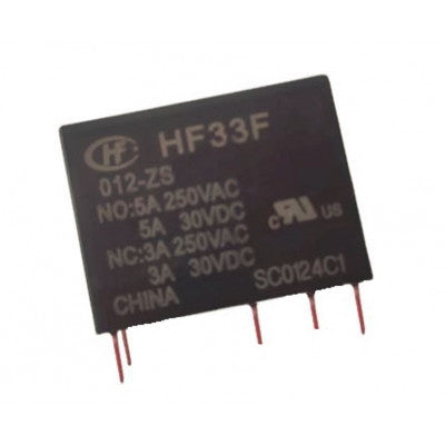 An Hongfa 12V 5A DC HF33F/012-ZS3 5-Pin SPDT Miniature Power Relay
