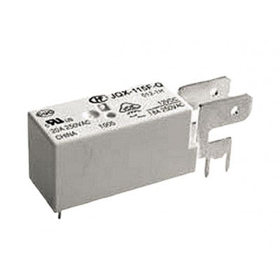 An Hongfa 9V 16A DC JQX-115F-Q/009-1D 6-Pin SPST Power Relay with Metal Holder Attached
