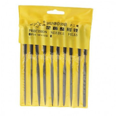 An Hugong Precision Needle File Set - 10 Pieces pack