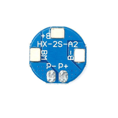 An HX-2S-A2 Circular 2S 8.4V BMS 18650 Lithium Battery Protection Plate
