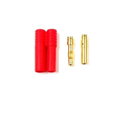 An HXT 4mm Gold Connector with Protector