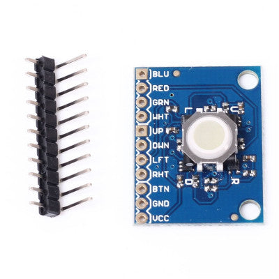 An ICSH044A ICSTATION Blackberry Trackball Breakout Board 360 Degree Trajectory Ball Module