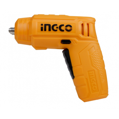 An INGCO CSDLI0402 4V Lithium-Ion Cordless Rechargeable Screwdriver