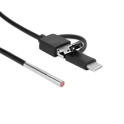 An INSKAM USB and Android OTG Endoscope 3in1 Borescope 3.9mm Ultra thin Waterproof Inspection Snake Camera with LED Light