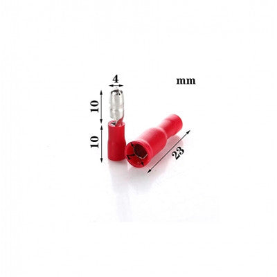 An Insulated 5 Colour Wire Crimp Terminal Male-Female Connector Pair Kit - 100 Pairs