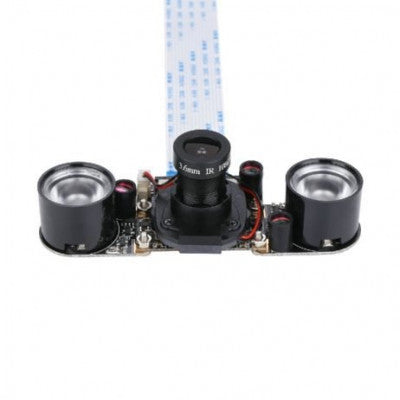 An IR-Cut Camera 5 MP OV5647 Manually Switch Day And Night Mode Module with Light for Raspberry Pi 3/4