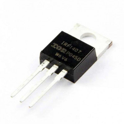 An IRF1407 MOSFET - 75V 130A N-Channel HEXFET Power MOSFET TO-220 Package
