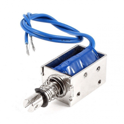 An JF-0630B DC 24V 300mA 10mm 6N Push Pull Solenoid Electromagnet