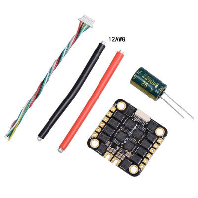 An JHEMCU BLHeli_32- 55A 4IN1 3-6S ESC