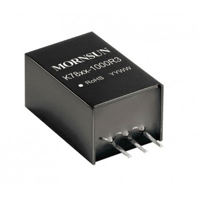 An K7812-1000R3 Mornsun +12V/-12V Output DC-DC Converter 1W Power Supply Module - SIP Package