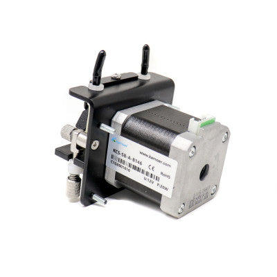 An Kamoer 12V 30ml-min BPT Tube stepper motor 6 rollers liquid peristaltic pump