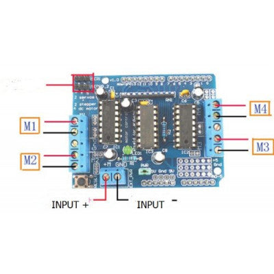 An L293D Motor Driver Shield for Arduino