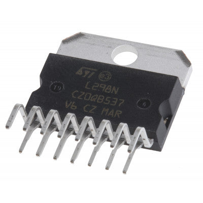 An L298N Dual Full Bridge Driver IC Multiwatt-15 Package