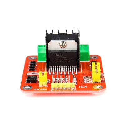 An L298N Dual H Bridge DC/Stepper Motor Driver Controller Module