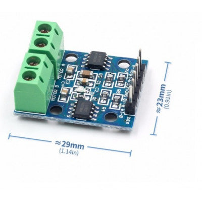 An L9110S Dual Channel H-Bridge Motor Driver Module