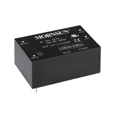 An LDE05-23B05 Mornsun 85-305V AC to 5V DC 5W AC-DC Converter Power Supply Module - DIP Package