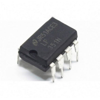 An LF351 Wide Bandwidth JFET Input Op-Amp IC DIP-8 Package