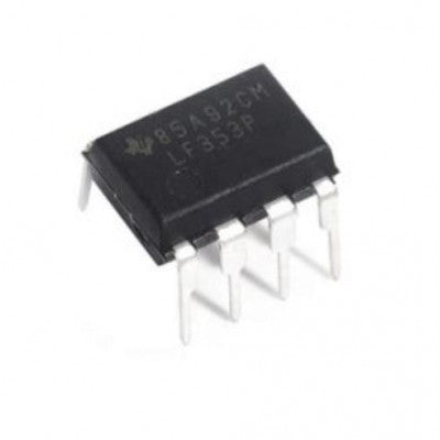 An LF353 Wide Bandwidth Dual JFET Input Op-Amp IC DIP-8 Package