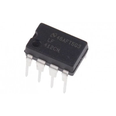 An LF412 Dual JFET Input Operational Amplifier IC DIP-8 Package