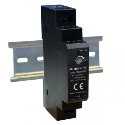 An LI15-20B24PR2 Mornsun SMPS - 24V 0.63A 15.2W AC/DC DIN Rail Power Supply