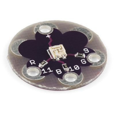 An LilyPad Tri-Color LED RGB Module for Arduino