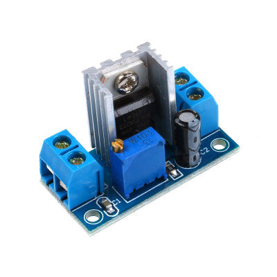 An LM317 DC-DC Adjustable Voltage Regulator Power Supply Module