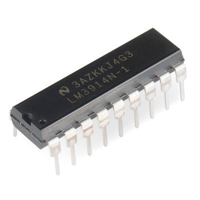 An LM3914 Dot/Bar Display Driver IC DIP-18 Package