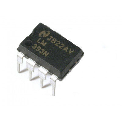 An LM393 Low Power Low Offset Voltage Dual Comparator IC DIP-8 Package