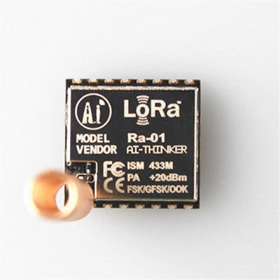 An LoRa RA-01 433Mhz SX1278 Long Range Wireless Module