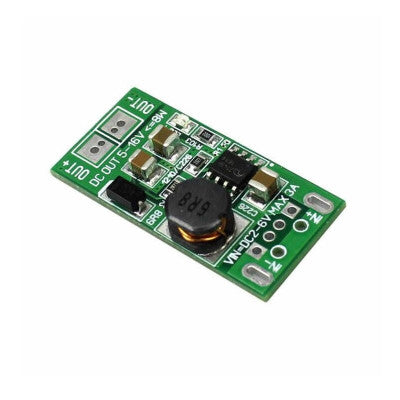 An Low Voltage High Power Step-Up Regulator Module 8W 5V-12V USB Bonding Pad to DC Version