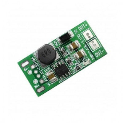An Low Voltage High Power Step-Up Regulator Module 8W 5V-12V USB Bonding Pad to DC Version