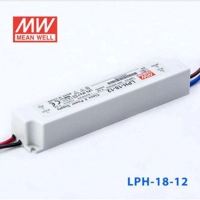 An LPH-18-12 Mean Well SMPS - 12V 1.5A 18W Waterproof LED Power Supply