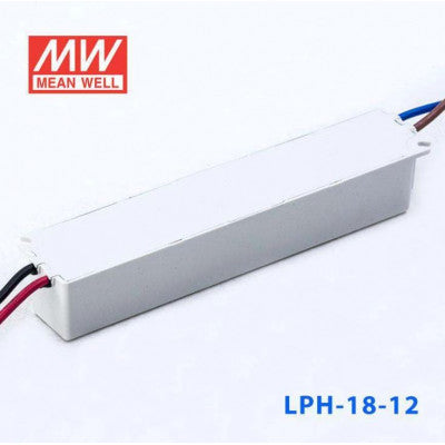 An LPH-18-12 Mean Well SMPS - 12V 1.5A 18W Waterproof LED Power Supply