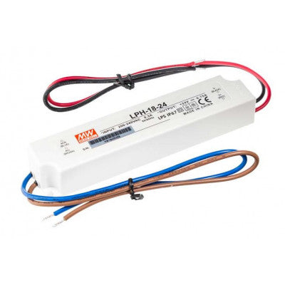 An LPH-18-24 Mean Well SMPS - 24V 0.75A 18W Waterproof LED Power Supply