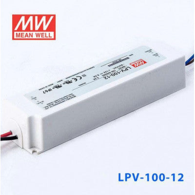 An LPV-100-12 Mean Well SMPS - 12V 8.5A 102W Waterproof LED Power Supply