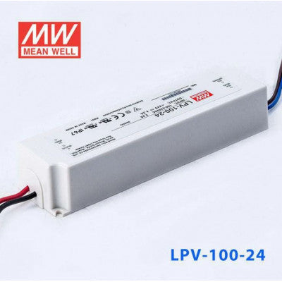 An LPV-100-24 Mean Well SMPS - 24V 4.2A 100.8W Waterproof LED Power Supply