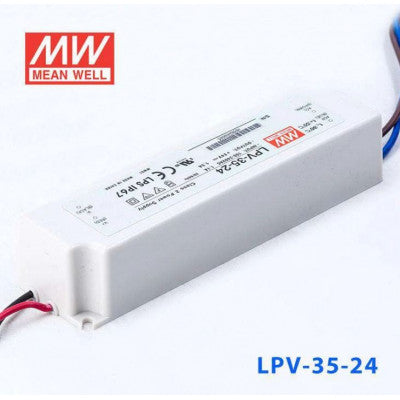 An LPV-35-24 Mean Well SMPS - 24V 1.5A 36W Waterproof LED Power Supply