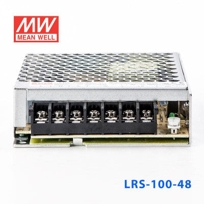 An LRS-100-48 Mean Well SMPS - 48V 2.3A - 110.4W Metal Power Supply