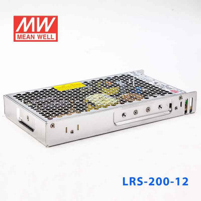 An LRS-200-12 Mean Well SMPS - 12V 17A - 204W Metal Power Supply