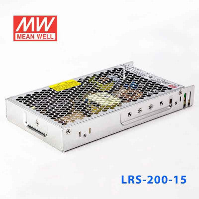 An LRS-200-15 Mean Well SMPS - 15V 14A - 210W Metal Power Supply