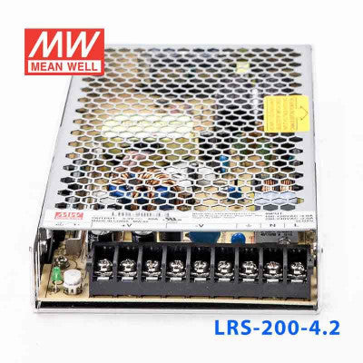 An LRS-200-4.2 Mean Well SMPS - 4.2V 40A - 168W Metal Power Supply