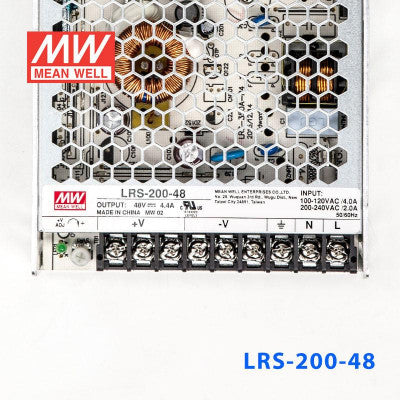 An LRS-200-48 Mean Well SMPS - 48V 4.4A - 211.2W Metal Power Supply