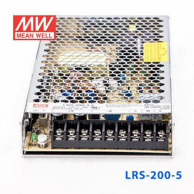An LRS-200-5 Mean Well SMPS - 5V 40A - 200W Metal Power Supply