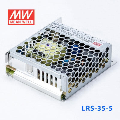 An LRS-35-5 Mean Well SMPS - 5V 7A - 35W Metal Power Supply